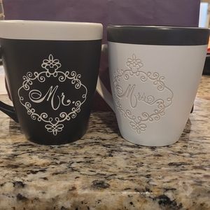 NWOB Mr. & Mrs. Love Is Magical Wedding Ceramic Coffee Mug Set